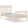 Estructura de cama madera maciza 90x190 cm de vidaXL, Camas y somieres - Ref: Foro24-3105345, Precio: 92,88 €, Descuento: %