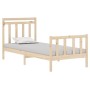 Estructura de cama madera maciza 90x190 cm de vidaXL, Camas y somieres - Ref: Foro24-3105345, Precio: 92,88 €, Descuento: %