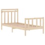 Estructura de cama madera maciza 90x190 cm de vidaXL, Camas y somieres - Ref: Foro24-3105345, Precio: 92,88 €, Descuento: %