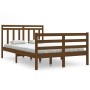 Honey brown solid wood bed frame 120x200 cm by vidaXL, Beds and slatted bases - Ref: Foro24-3105313, Price: 132,99 €, Discoun...