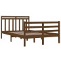 Honey brown solid wood bed frame 120x200 cm by vidaXL, Beds and slatted bases - Ref: Foro24-3105313, Price: 132,99 €, Discoun...