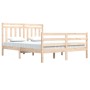 Solid wood bed frame 140x200 cm by vidaXL, Beds and slatted bases - Ref: Foro24-3105315, Price: 117,99 €, Discount: %