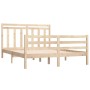 Solid wood bed frame 120x190 cm by vidaXL, Beds and slatted bases - Ref: Foro24-3105285, Price: 118,01 €, Discount: %