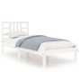 Estructura de cama madera maciza de pino blanca 90x200 cm de vidaXL, Camas y somieres - Ref: Foro24-3105391, Precio: 86,21 €,...