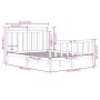 Estructura de cama madera maciza negra 120x190 cm de vidaXL, Camas y somieres - Ref: Foro24-3105354, Precio: 164,41 €, Descue...