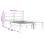 Estructura de cama madera maciza marrón miel 160x200 cm de vidaXL, Camas y somieres - Ref: Foro24-3105548, Precio: 175,51 €, ...