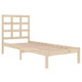 Solid wood bed frame 100x200 cm by vidaXL, Beds and slatted bases - Ref: Foro24-3105460, Price: 86,14 €, Discount: %