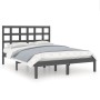 Estructura de cama madera maciza gris Super King 180x200 cm de vidaXL, Camas y somieres - Ref: Foro24-3105487, Precio: 187,55...