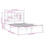 Estructura de cama madera maciza blanco 200x200 cm de vidaXL, Camas y somieres - Ref: Foro24-3105491, Precio: 134,09 €, Descu...