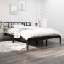 Estructura de cama madera maciza negra King Size 150x200 cm de vidaXL, Camas y somieres - Ref: Foro24-3105414, Precio: 176,58...