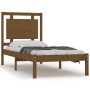 Estructura de cama madera maciza marrón miel 100x200 cm de vidaXL, Camas y somieres - Ref: Foro24-3105528, Precio: 121,36 €, ...