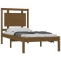 Estructura de cama madera maciza marrón miel 100x200 cm de vidaXL, Camas y somieres - Ref: Foro24-3105528, Precio: 123,23 €, ...