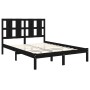 Solid black pine wood bed frame 140x200 cm by vidaXL, Beds and slatted bases - Ref: Foro24-3105604, Price: 164,31 €, Discount: %