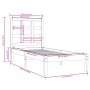 Estructura de cama madera maciza de pino 90x200 cm de vidaXL, Camas y somieres - Ref: Foro24-3105455, Precio: 85,70 €, Descue...