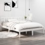 Estructura de cama madera maciza blanco Supe King 180x200 cm de vidaXL, Camas y somieres - Ref: Foro24-3105421, Precio: 146,2...