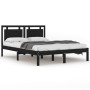 Estructura de cama madera maciza negro Super King 180x200 cm de vidaXL, Camas y somieres - Ref: Foro24-3105554, Precio: 182,9...