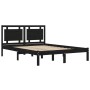 Estructura de cama madera maciza negro Super King 180x200 cm de vidaXL, Camas y somieres - Ref: Foro24-3105554, Precio: 182,9...