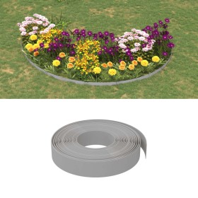 Borduras de jardín 4 uds polietileno gris 10 m 10 cm de vidaXL, Ribetes y bordes para jardín - Ref: Foro24-3155430, Precio: 5...