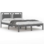 Estructura de cama de madera maciza blanca 140x190 cm de vidaXL, Camas y somieres - Ref: Foro24-3105517, Precio: 163,99 €, De...