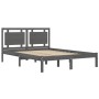 Estructura de cama de madera maciza blanca 140x190 cm de vidaXL, Camas y somieres - Ref: Foro24-3105517, Precio: 163,99 €, De...