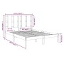 Weißer Massivholzbettrahmen 135x190 cm von vidaXL, Betten und Lattenroste - Ref: Foro24-3105576, Preis: 134,90 €, Rabatt: %