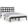 Estructura de cama madera maciza negra King Size 150x200 cm de vidaXL, Camas y somieres - Ref: Foro24-3105479, Precio: 166,22...