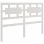 Estructura de cama de madera maciza blanca 140x190 cm de vidaXL, Camas y somieres - Ref: Foro24-3105646, Precio: 132,22 €, De...