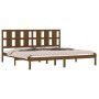 Estructura cama madera maciza marrón miel super king 180x200 cm de vidaXL, Camas y somieres - Ref: Foro24-3105618, Precio: 19...