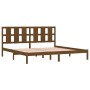 Estructura cama madera maciza marrón miel super king 180x200 cm de vidaXL, Camas y somieres - Ref: Foro24-3105618, Precio: 19...