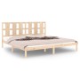 Solid pine wood bed frame 200x200 cm by vidaXL, Beds and slatted bases - Ref: Foro24-3105620, Price: 132,99 €, Discount: %