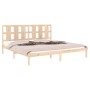 Solid pine wood bed frame 200x200 cm by vidaXL, Beds and slatted bases - Ref: Foro24-3105620, Price: 132,99 €, Discount: %