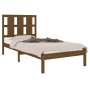 Estructura de cama madera maciza pino marrón miel 100x200 cm de vidaXL, Camas y somieres - Ref: Foro24-3105593, Precio: 115,9...