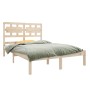 Estructura de cama madera maciza 120x190 cm de vidaXL, Camas y somieres - Ref: Foro24-3105635, Precio: 110,09 €, Descuento: %