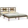 Estructura de cama madera maciza de pino marrón miel 160x200 cm de vidaXL, Camas y somieres - Ref: Foro24-3105678, Precio: 16...