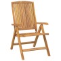 Reclining garden chairs and cushions 2 pcs solid teak wood by vidaXL, Garden chairs - Ref: Foro24-3196439, Price: 304,05 €, D...