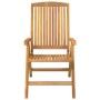 Reclining garden chairs and cushions 2 pcs solid teak wood by vidaXL, Garden chairs - Ref: Foro24-3196439, Price: 304,05 €, D...