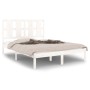 Estructura de cama madera maciza de pino blanca 120x200 cm de vidaXL, Camas y somieres - Ref: Foro24-3105596, Precio: 119,51 ...