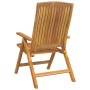 Reclining garden chairs and cushions 2 pcs solid teak wood by vidaXL, Garden chairs - Ref: Foro24-3196439, Price: 304,05 €, D...