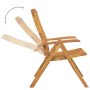 Reclining garden chairs and cushions 2 pcs solid teak wood by vidaXL, Garden chairs - Ref: Foro24-3196439, Price: 304,05 €, D...