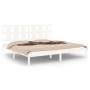 Estructura de cama madera maciza blanco Supe King 180x200 cm de vidaXL, Camas y somieres - Ref: Foro24-3105616, Precio: 158,2...