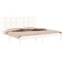 Estructura de cama madera maciza blanco Supe King 180x200 cm de vidaXL, Camas y somieres - Ref: Foro24-3105616, Precio: 158,2...