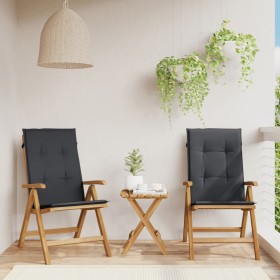 Reclining garden chairs and cushions 2 pcs solid teak wood by vidaXL, Garden chairs - Ref: Foro24-3196440, Price: 312,81 €, D...