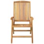 Reclining garden chairs and cushions 2 pcs solid teak wood by vidaXL, Garden chairs - Ref: Foro24-3196440, Price: 310,52 €, D...