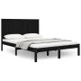 Estructura de cama madera maciza de pino negro 120x200 cm de vidaXL, Camas y somieres - Ref: Foro24-3105729, Precio: 157,18 €...