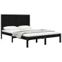 Estructura de cama madera maciza de pino negro 120x200 cm de vidaXL, Camas y somieres - Ref: Foro24-3105729, Precio: 157,18 €...