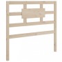 Solid wood bed frame 100x200 cm by vidaXL, Beds and slatted bases - Ref: Foro24-3105655, Price: 91,55 €, Discount: %