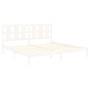 Estructura de cama madera maciza de pino blanco 200x200 cm de vidaXL, Camas y somieres - Ref: Foro24-3105621, Precio: 144,30 ...