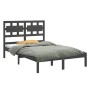 Estructura de cama de madera maciza blanca 140x200 cm de vidaXL, Camas y somieres - Ref: Foro24-3105667, Precio: 136,63 €, De...