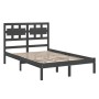 Estructura de cama de madera maciza blanca 140x200 cm de vidaXL, Camas y somieres - Ref: Foro24-3105667, Precio: 136,63 €, De...