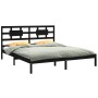 Black solid wood bed frame Supe King 180x200 cm by vidaXL, Beds and slatted bases - Ref: Foro24-3105684, Price: 196,50 €, Dis...